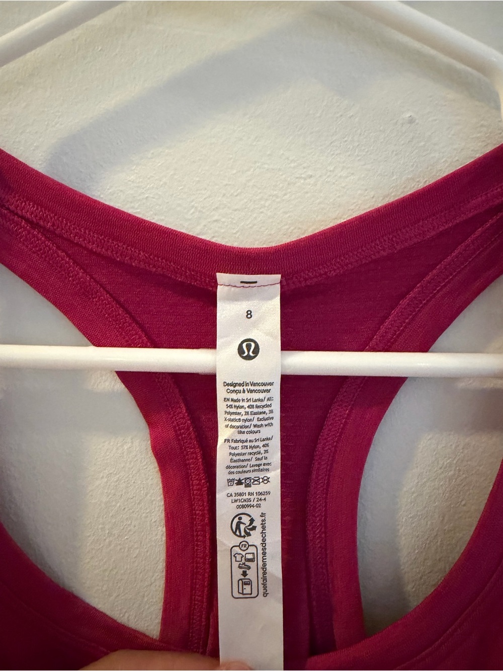 lululemon athletica Women's Swiftly Tech Ripened Raspberry Racerback Tank Top - Picture 2 of 5